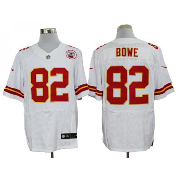 Size 60 4XL-Dwayne Bowe Kansas City Chiefs #82 White Stitched Nike Elite NFL Jerseys