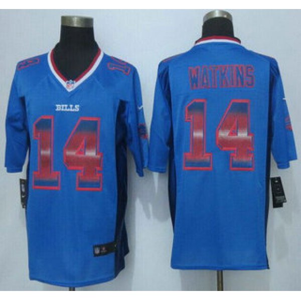 Buffalo Bills #14 Sammy Watkins Royal Blue Strobe 2015 NFL Nike Fashion Jersey