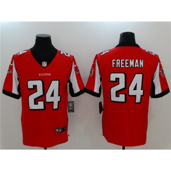 Men's Atlanta Falcons #24 Devonta Freeman Red 2017 Vapor Untouchable Stitched NFL Nike Limited Jersey