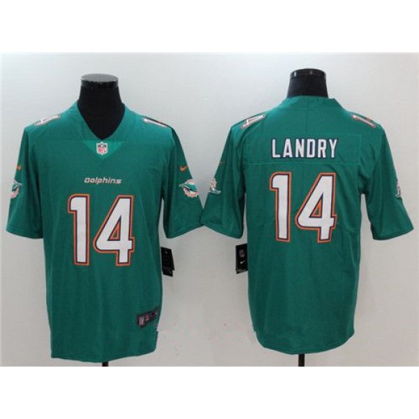 Men's Miami Dolphins #14 Jarvis Landry Green Team Color 2017 Vapor Untouchable Stitched NFL Nike Limited Jersey