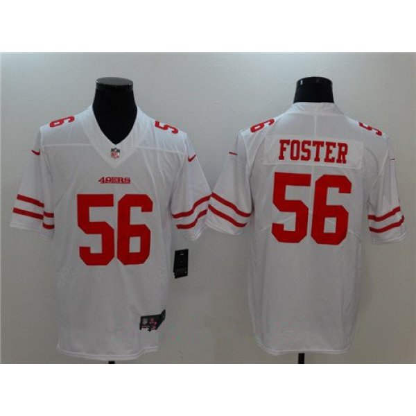 Men's San Francisco 49ers #56 Reuben Foster White 2017 Vapor Untouchable Stitched NFL Nike Limited Jersey