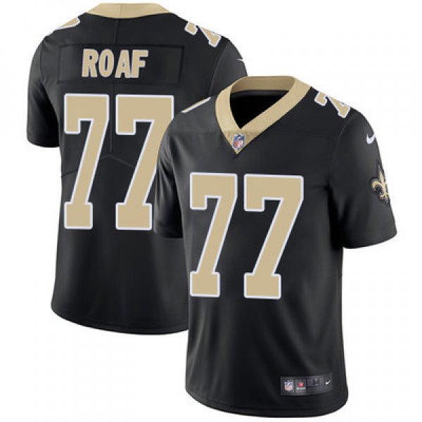 Nike New Orleans Saints #77 Willie Roaf Black Team Color Men's Stitched NFL Vapor Untouchable Limited Jersey