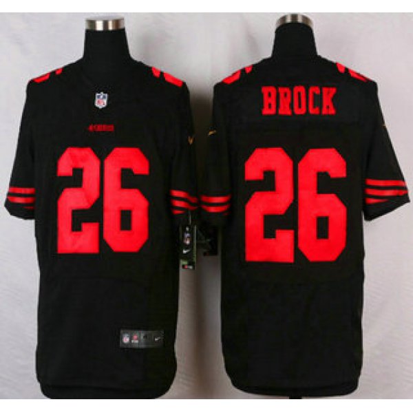 San Francisco 49ers #26 Tramaine Brock 2015 Nike Black Elite Jersey