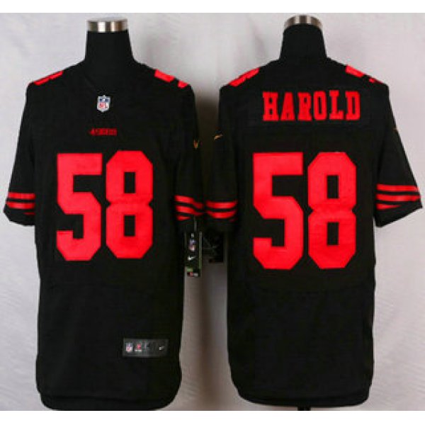 San Francisco 49ers #58 Eli Harold 2015 Nike Black Elite Jersey