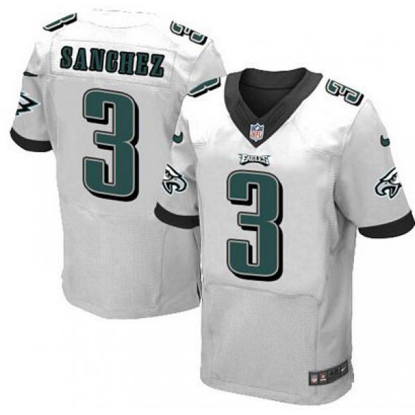 Men's Philadelphia Eagles #3 Mark Sanchez 2014 Nike White Elite Jersey