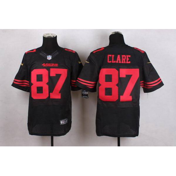 Men's San Francisco 49ers #87 Dwight Clark 2015 Nike Black Elite Jersey