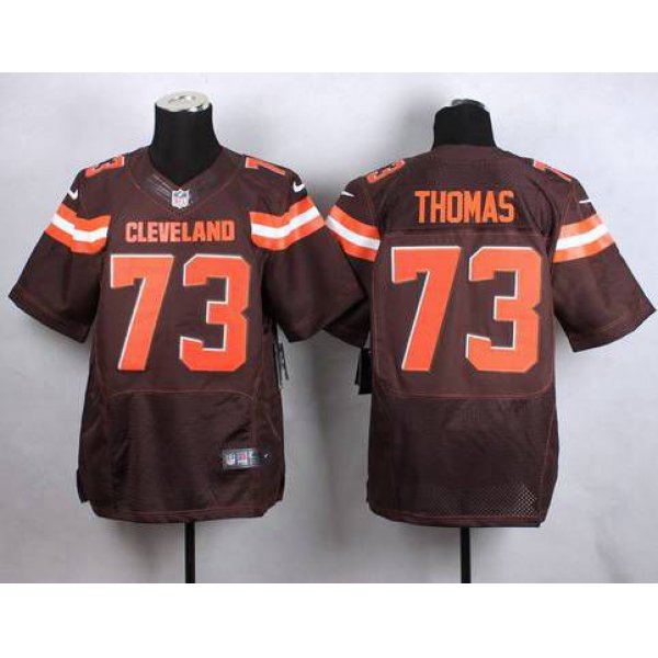 Nike Cleveland Browns #73 Joe Thomas 2015 Brown Elite Jersey