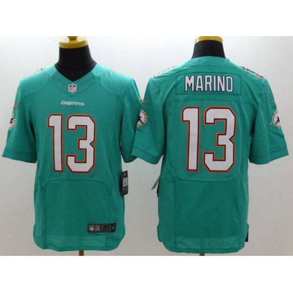 Nike Miami Dolphins #13 Dan Marino 2013 Green Elite Jersey