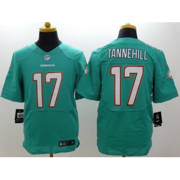 Nike Miami Dolphins #17 Ryan Tannehill 2013 Green Elite Jersey