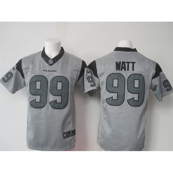 Men's Houston Texans #99 J.J. Watt Nike Gray Gridiron 2015 NFL Gray Limited Jersey