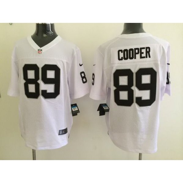 Nike  Oakland Raiders #89 Amari Cooper White Elite Jersey