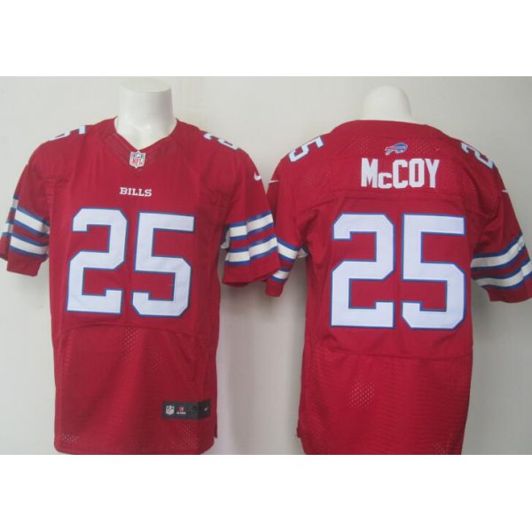 Men's Buffalo Bills #25 LeSean McCoy Red 2015 NFL Nike Elite Jersey