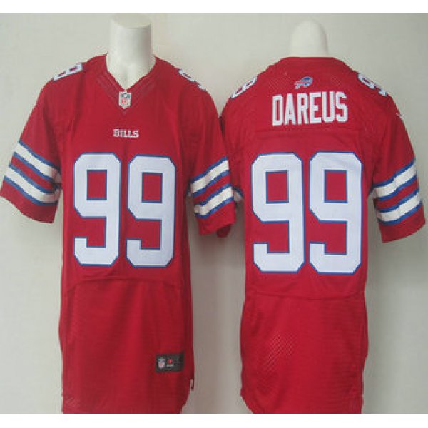 Men's Buffalo Bills #99 Marcell Dareus Red 2015 NFL Nike Elite Jersey