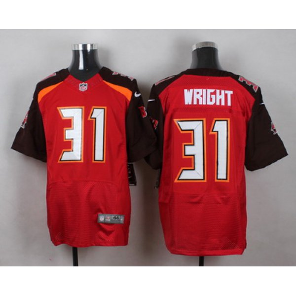 Men's Tampa Bay Buccaneers #31 Major Wright Red Team Color NFL Nike Elite Jersey