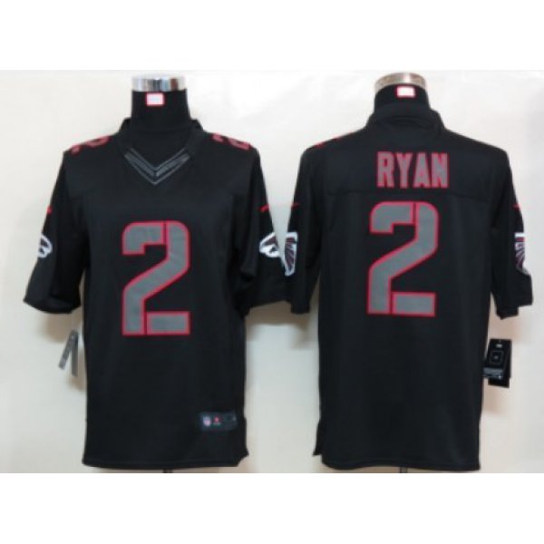 Nike Atlanta Falcons #2 Matt Ryan Black Impact Limited Jersey