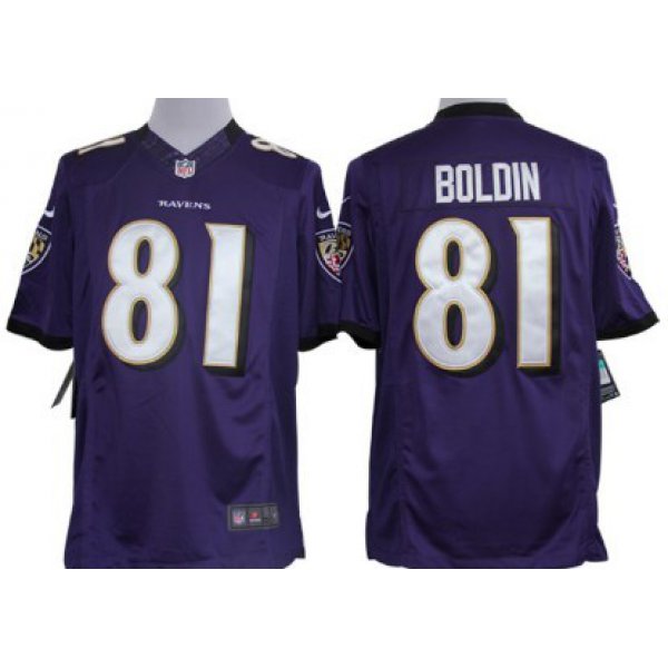 Nike Baltimore Ravens #81 Anquan Boldin Purple Limited Jersey