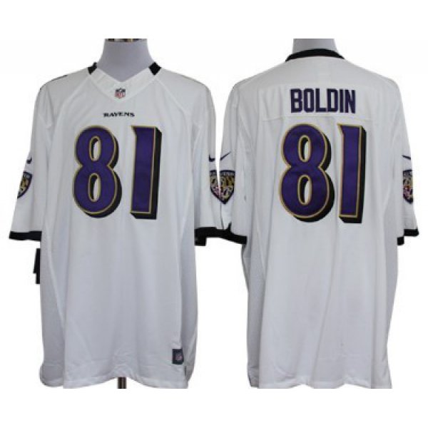 Nike Baltimore Ravens #81 Anquan Boldin White Limited Jersey