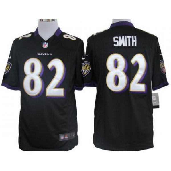 Nike Baltimore Ravens #82 Torrey Smith Black Game Jersey