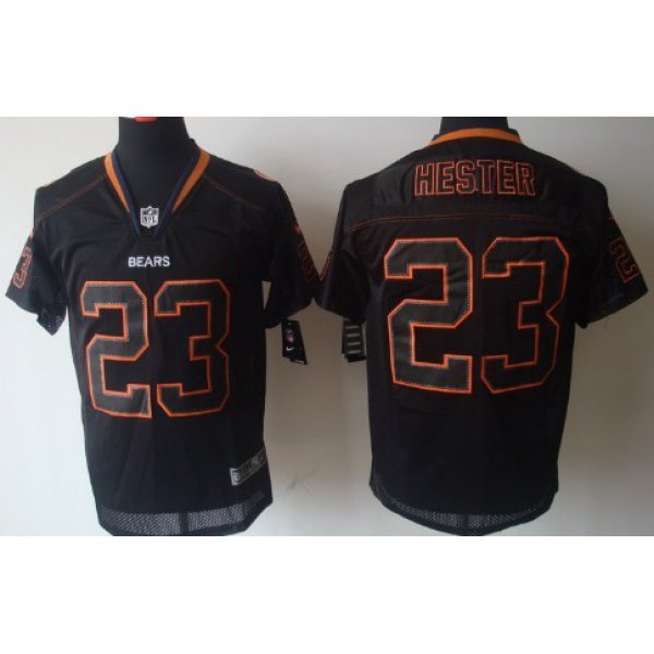 Nike Chicago Bears #23 Devin Hester Lights Out Black Elite Jersey