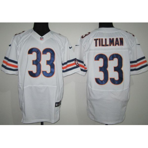 Nike Chicago Bears #33 Charles Tillman White Elite Jersey