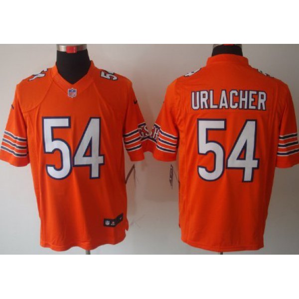 Nike Chicago Bears #54 Brian Urlacher Orange Limited Jersey