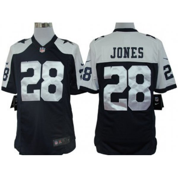 Nike Dallas Cowboys #28 Felix Jones Blue Thanksgiving Limited Jersey