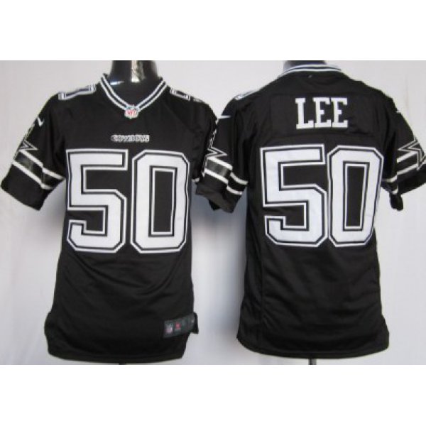 Nike Dallas Cowboys #50 Sean Lee Black Game Jersey