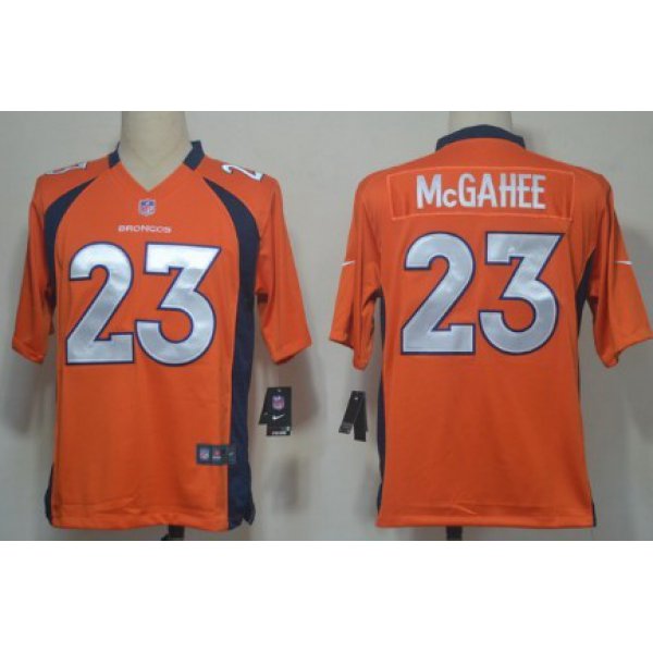 Nike Denver Broncos #23 Willis McGahee Orange Game Jersey