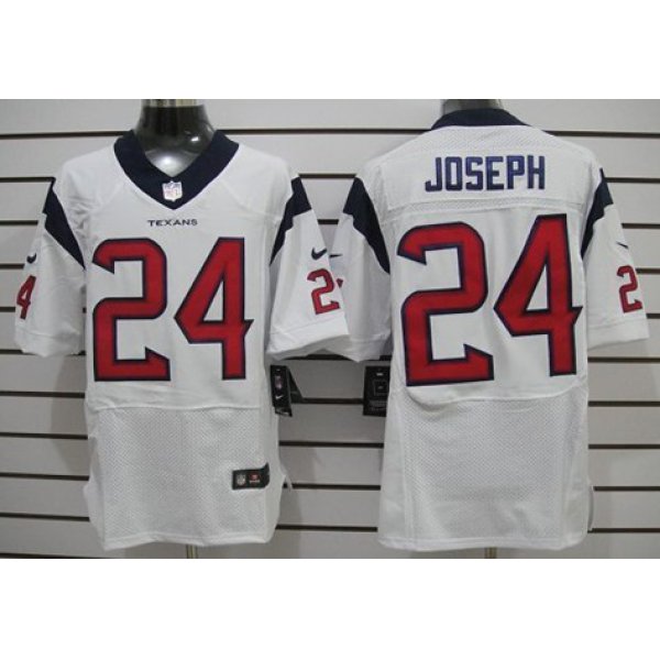 Nike Houston Texans #24 Johnathan Joseph White Elite Jersey