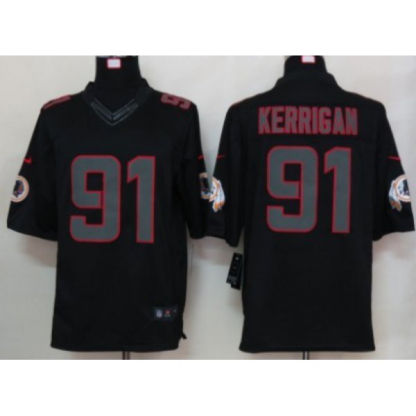 Nike Washington Redskins #91 Ryan Kerrigan Black Impact Limited Jersey