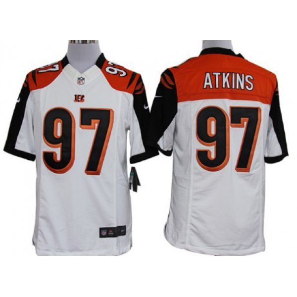 Nike Cincinnati Bengals #97 Geno Atkins White Limited Jersey