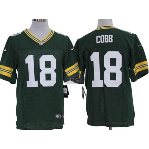 Nike Green Bay Packers #18 Randall Cobb Green Limited Jersey