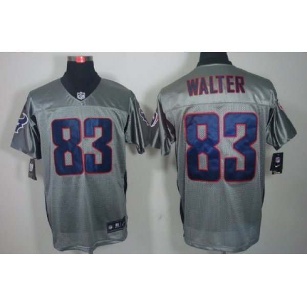 Nike Houston Texans #83 Kevin Walter Gray Shadow Elite Jersey