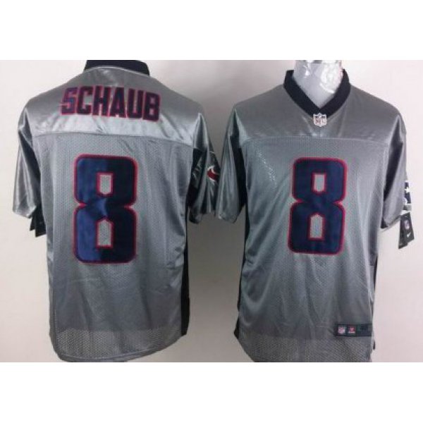 Nike Houston Texans #8 Matt Schaub Gray Shadow Elite Jersey