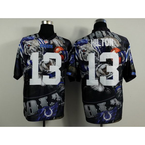 Nike Indianapolis Colts #13 T.Y. Hilton 2014 Fanatic Fashion Elite Jersey