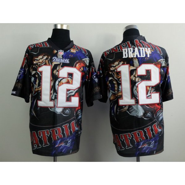 Nike New England Patriots #12 Tom Brady 2014 Fanatic Fashion Elite Jersey