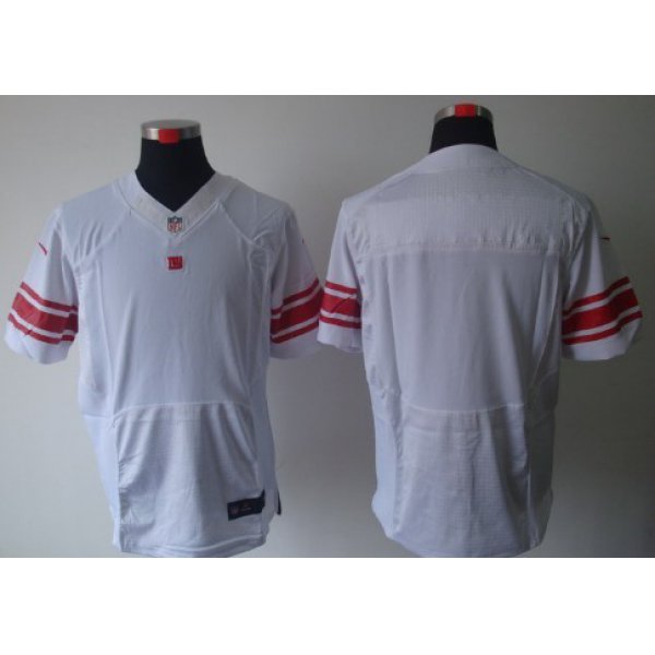 Nike New York Giants Blank White Elite Jersey