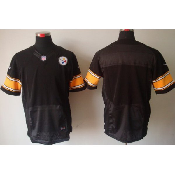 Nike Pittsburgh Steelers Blank Black Elite Jersey