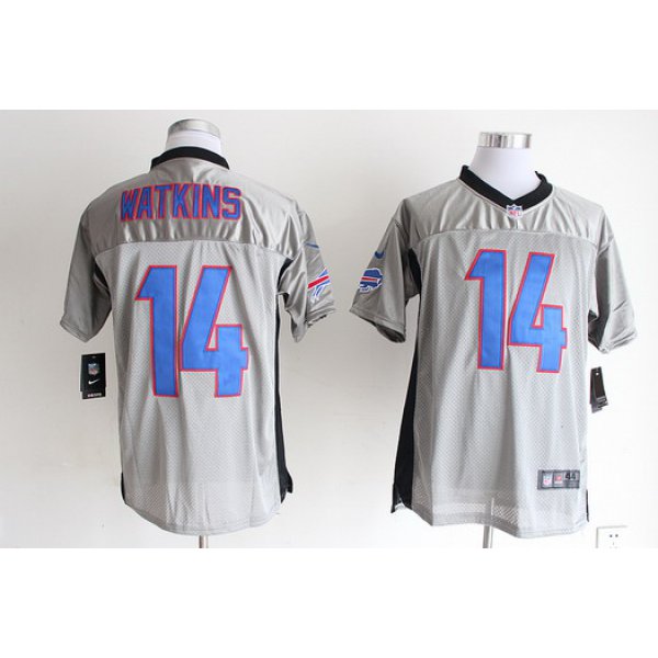 Nike Buffalo Bills #14 Sammy Watkins Gray Shadow Elite Jersey