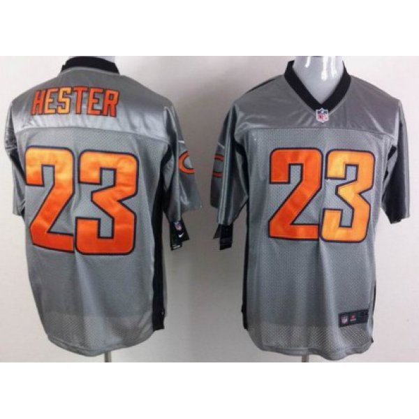 Nike Chicago Bears #23 Devin Hester Gray Shadow Elite Jersey