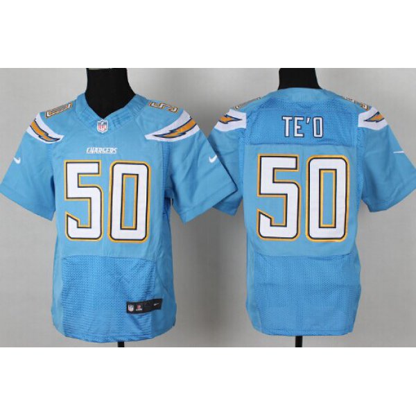 Nike San Diego Chargers #50 Manti Te'o 2013 Light Blue Elite Jersey