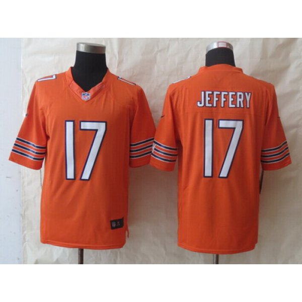 Nike Chicago Bears #17 Alshon Jeffery Orange Limited Jersey