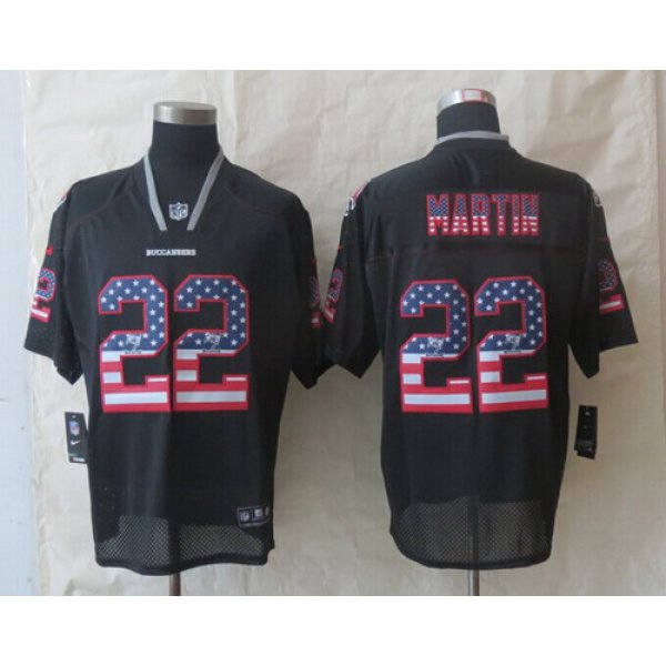 Nike Tampa Bay Buccaneers #22 Doug Martin 2014 USA Flag Fashion Black Elite Jersey