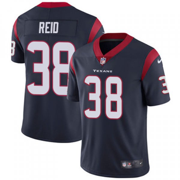 Nike Houston Texans #38 Justin Reid Navy Blue Team Color Men's Stitched NFL Vapor Untouchable Limited Jersey