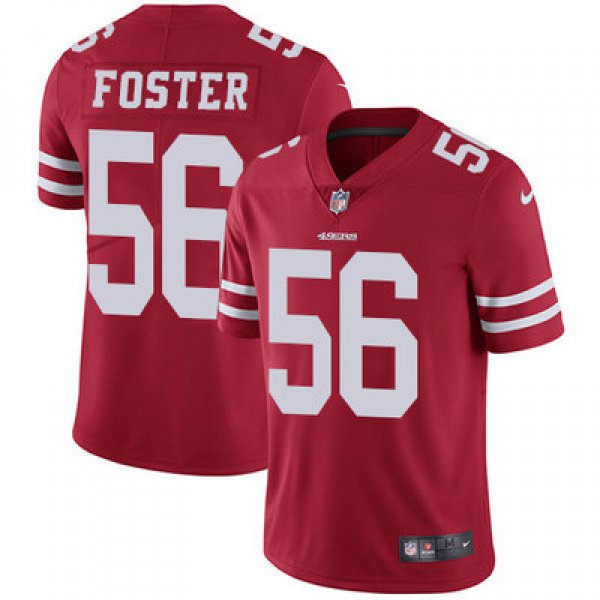 Nike San Francisco 49ers #56 Reuben Foster Red Team Color Men's Stitched NFL Vapor Untouchable Limited Jersey