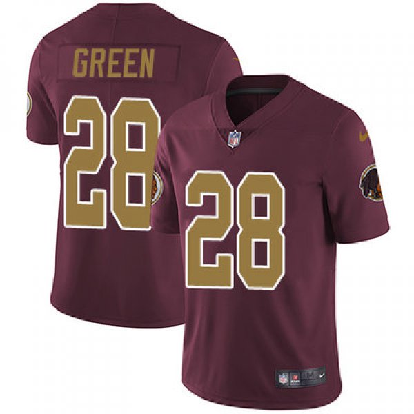 Nike Washington Redskins #28 Darrell Green Burgundy Red Alternate Men's Stitched NFL Vapor Untouchable Limited Jersey