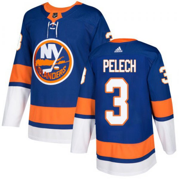 Adidas New York Islanders #3 Adam Pelech Royal Blue Home Authentic Stitched NHL Jersey