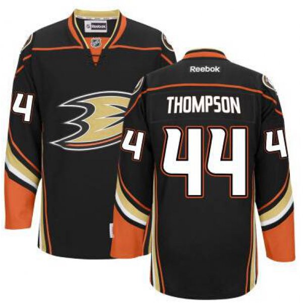 Men's Anaheim Ducks #44 Nate Thompson Black Third Jersey