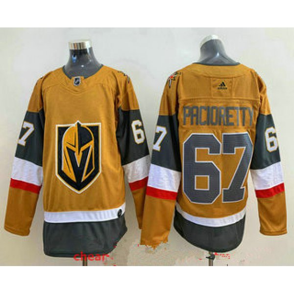 Men's Vegas Golden Knights #67 Max Pacioretty Gold 2020-21 Alternate Stitched Adidas Jersey