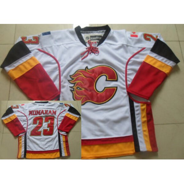 Calgary Flames #23 Sean Monahan White Jersey